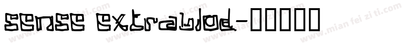 sense extrablod字体转换